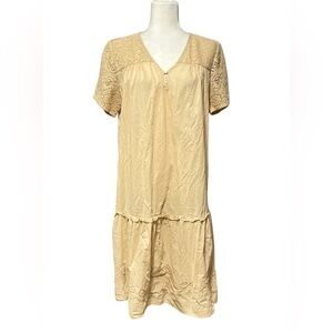 Vintage APRIL CORNELL Cotton Embroidered Dresss